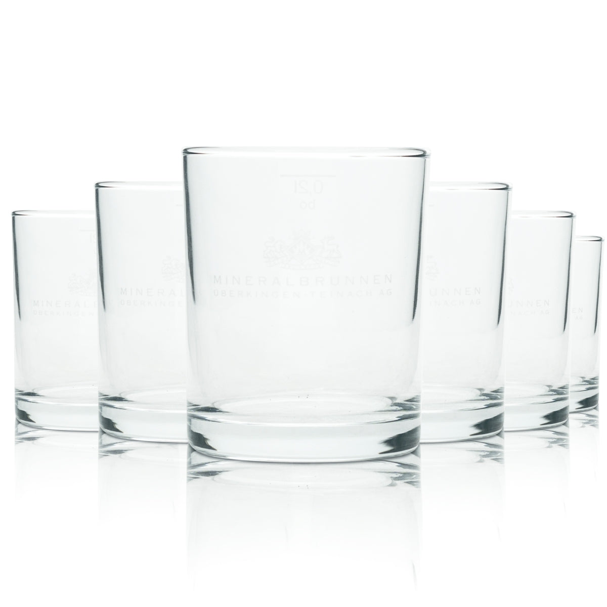 6x Teinacher szklanka do wody 0,2l Tumbler Mineralbrunnen Überkingen szklanki Gastro