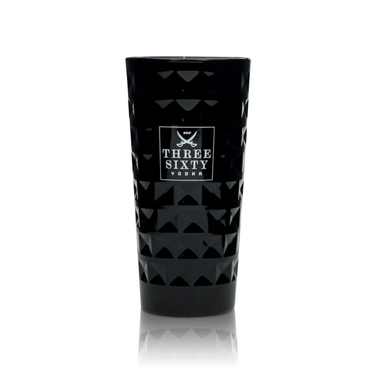 6x Three Sixty Kieliszek do wódki 0,3l Longdrink Black-Edition Relief Kieliszki koktajlowe – Widok 2