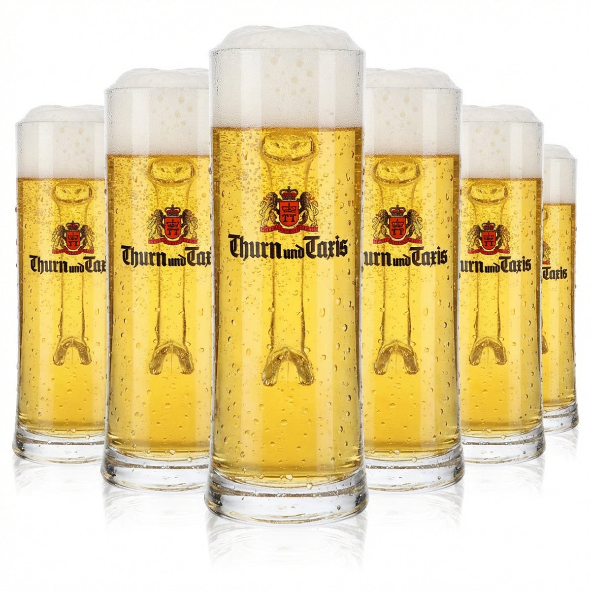 6x Thurn & Taxis Szklanka do piwa Szklanki do piwa 0,5 l Kufel do piwa Kubek do piwa