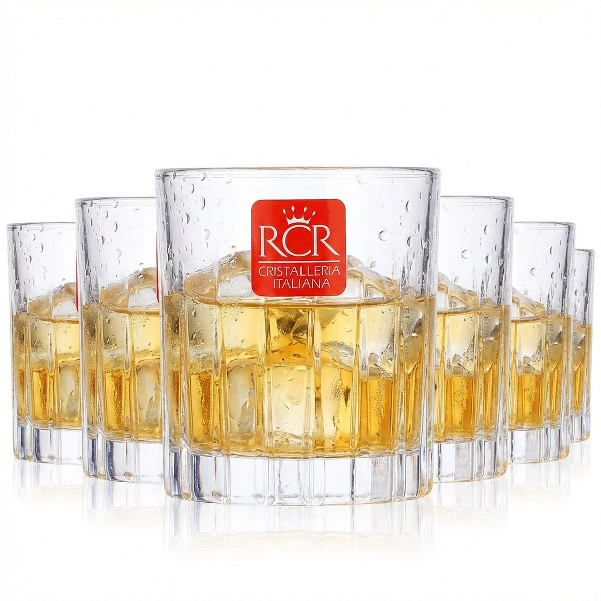 6x szklanka do whisky Tullamore Dew z reliefem i kryształowym szlifem Szklanki Timeless