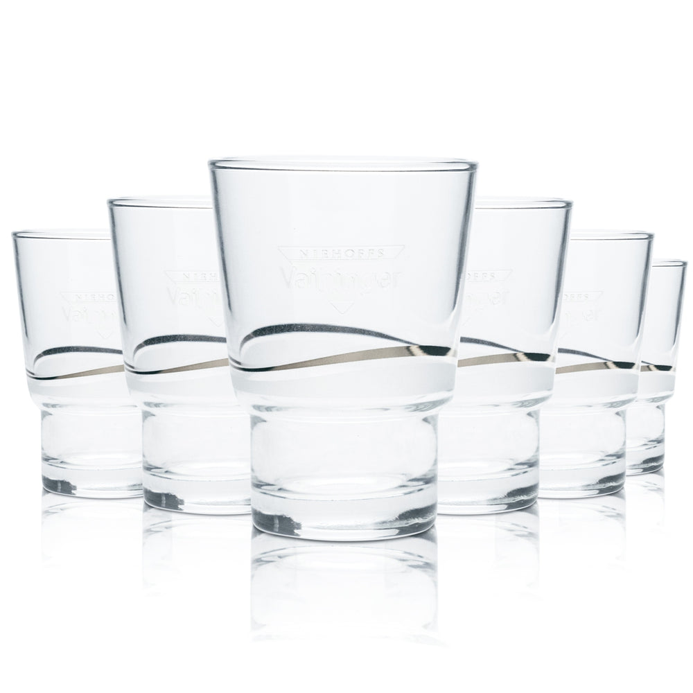 6x szklanki Vaihinger 0,15 l, szklanki typu tumbler, sztaplowane, szklanki do wody mineralnej, soków, Gastr