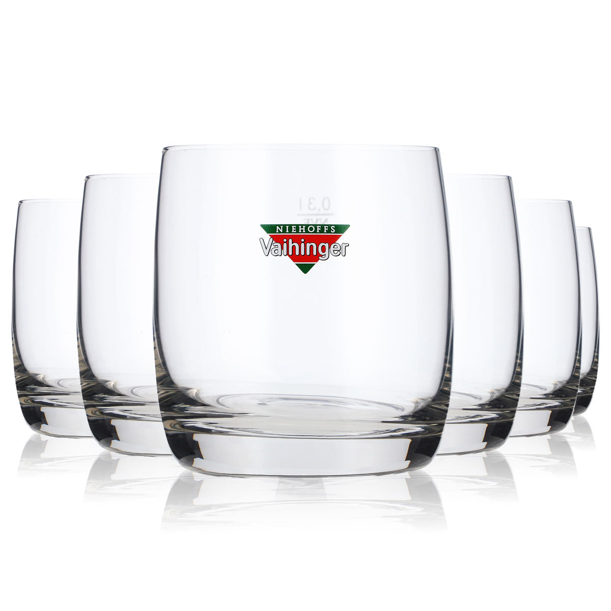 6x szklanka do soku Vaihinger 0,3 l Szklanki do soku Kolorowe logo – Widok 5