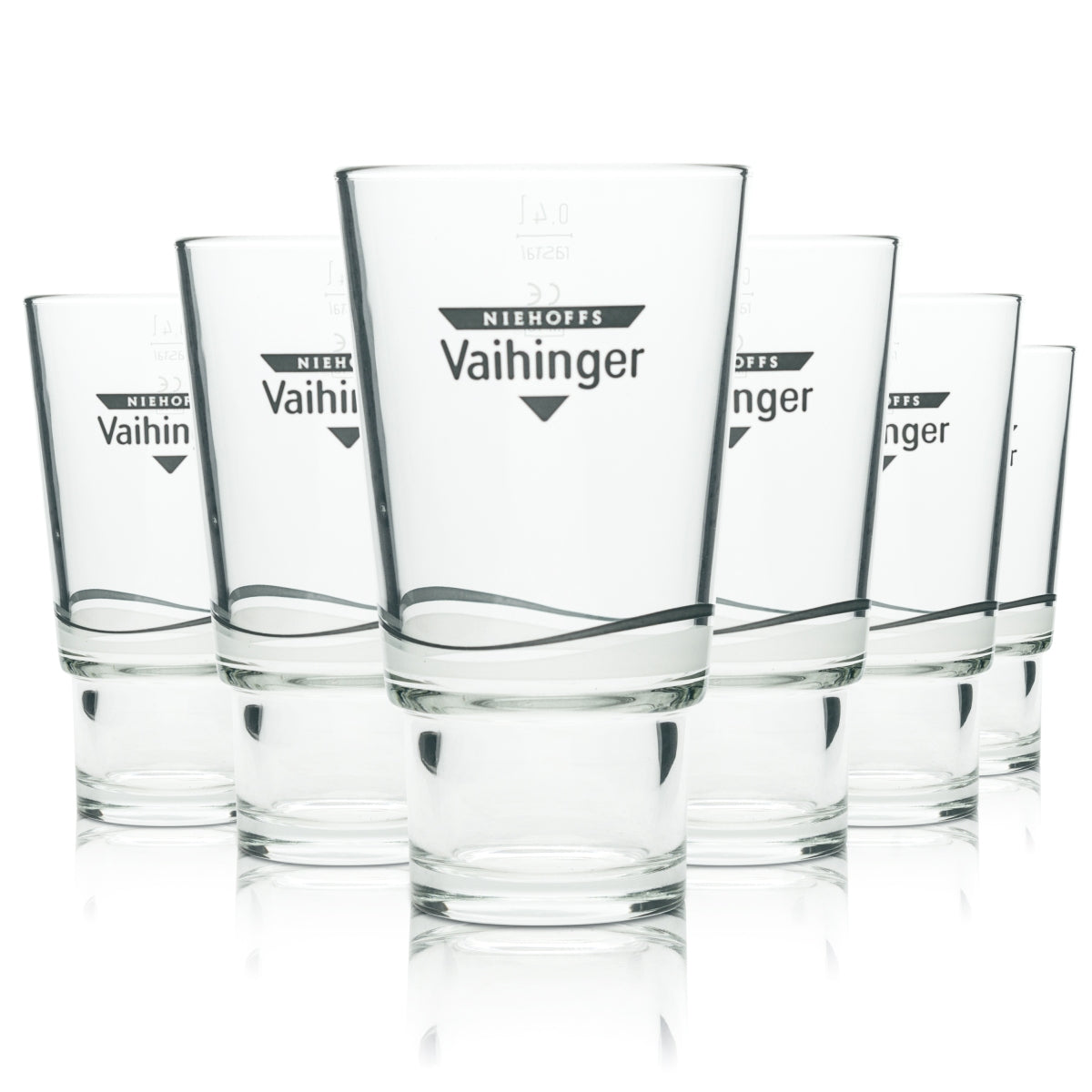 6x Szklanka do soku Vaihinger 0,4l szklanki do napojów długich Szklanka do picia Cocktail Gastro sok jabłkowy