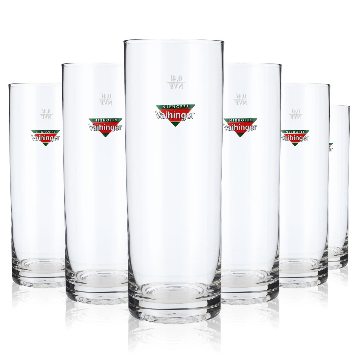6x szklanki do soku Vaihinger Szklanki do soku 0,4 l Willi_Becher Kolorowe logo – Widok 5