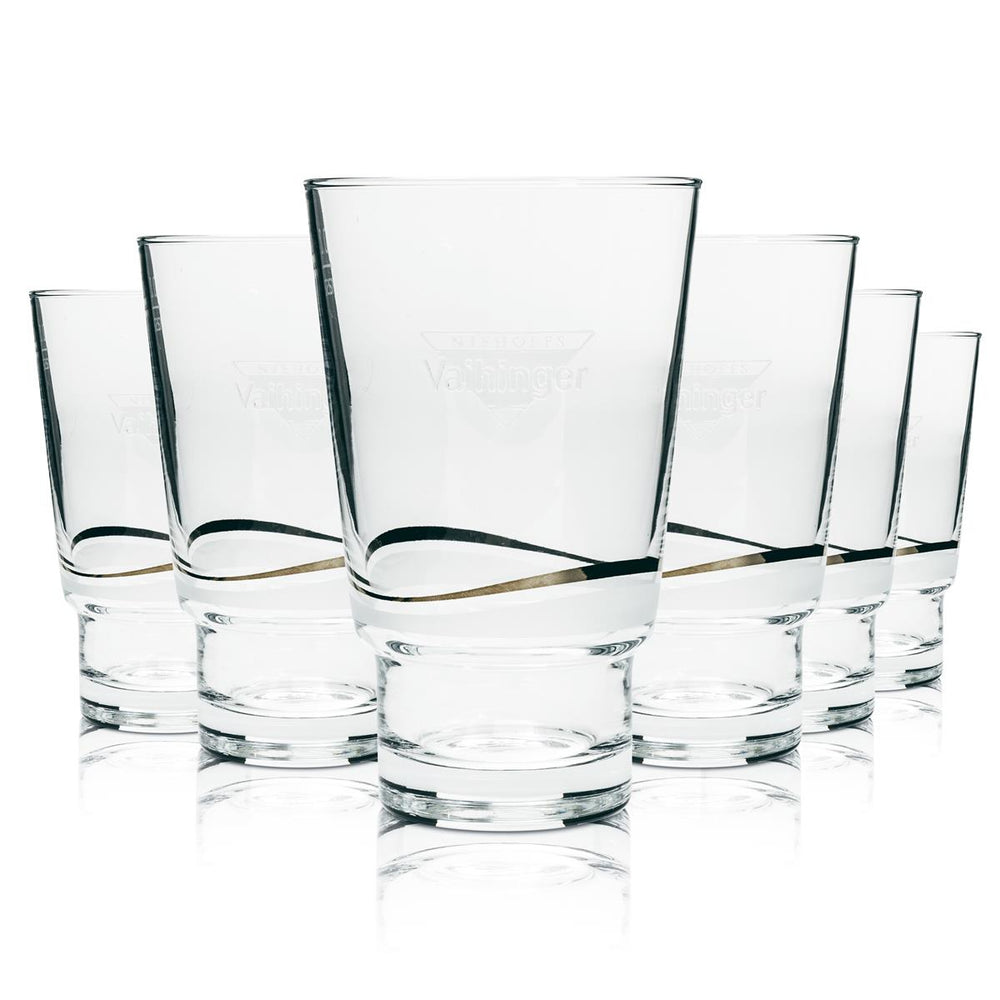 6x szklany kubek na sok Vaihinger 0,2l z możliwością układania w stos Sahm