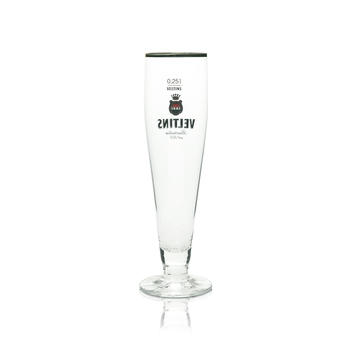6x Szklanka do Piwa Veltins 0,25l Tulip Gold Rim Ritzenhoff Goblet Glasses Pils Brewery – Widok 3