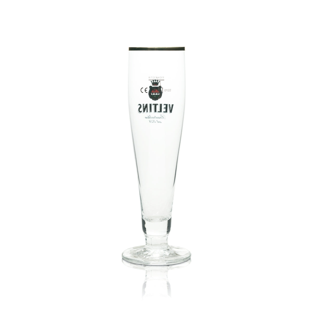 6x szklanka do piwa Veltins 0,2 l Pokal Goldrand Ritzenhoff Tulpe Gläser Pils Export – Widok 3