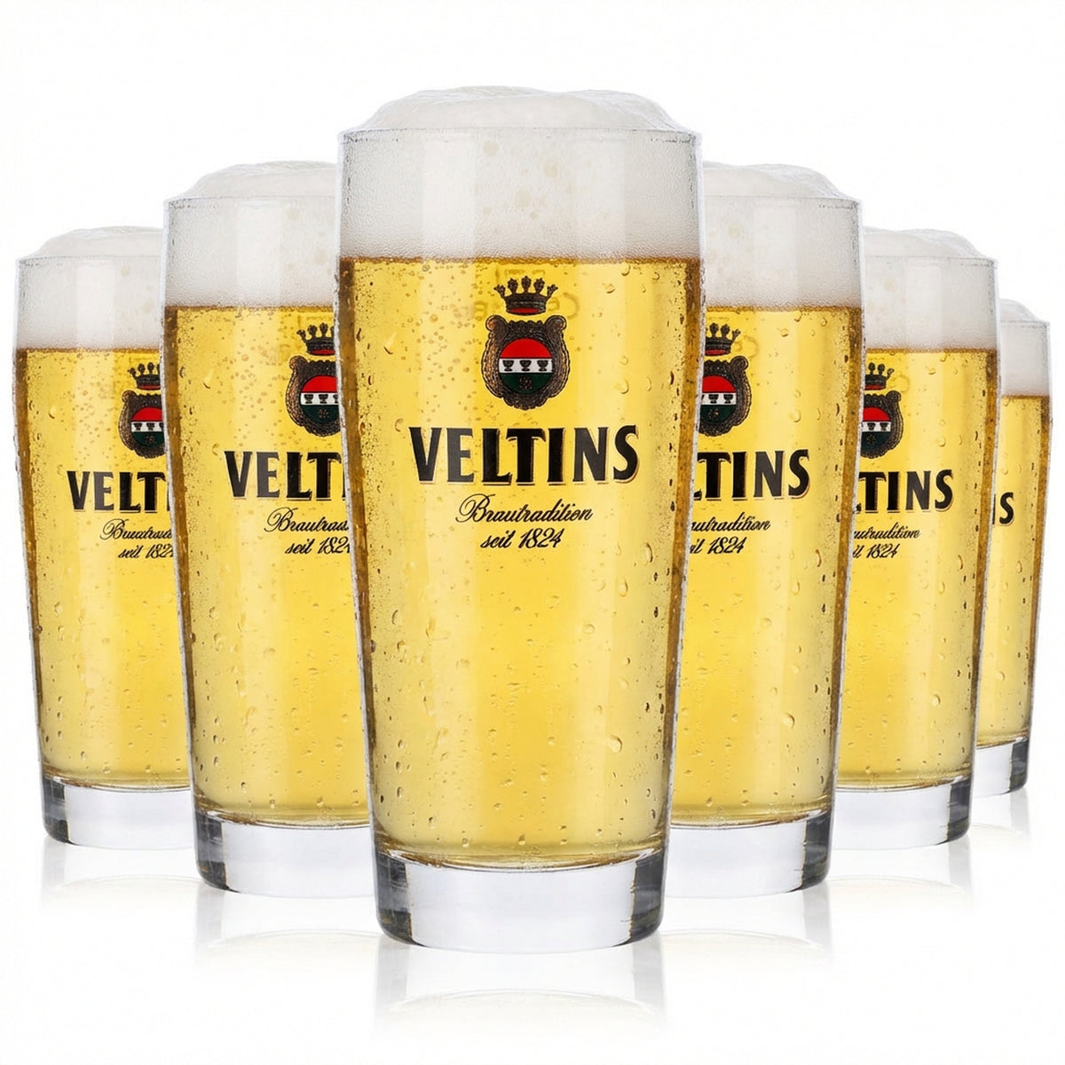 6x szklanki do piwa Veltins Szklanki Willi Szklanki do piwa 0,2 l Sahm
