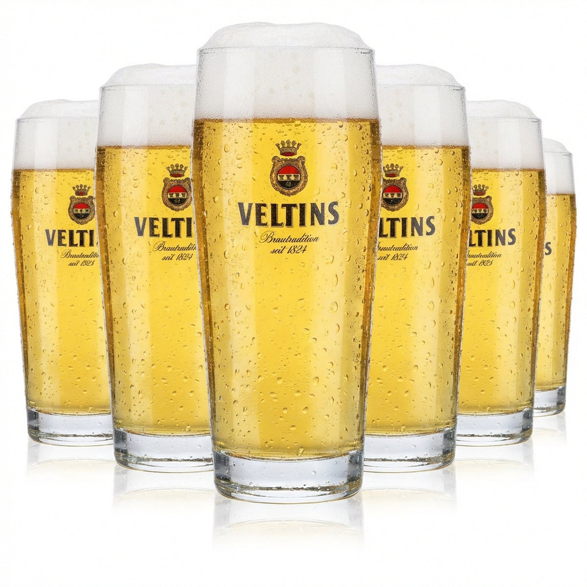 6x szklanka do piwa Veltins Willi 0,5 l Szklanki Szklanki do piwa Kubki stożkowe – Widok 2