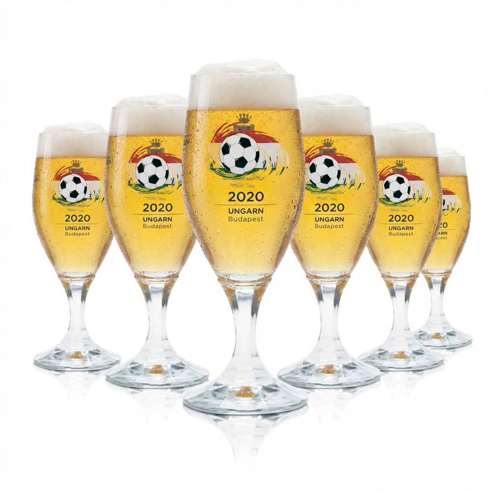 6x Szklanki do piwa Veltins 0,2l Tulip Cup EM 2020 Węgry Piłka nożna Euro 24