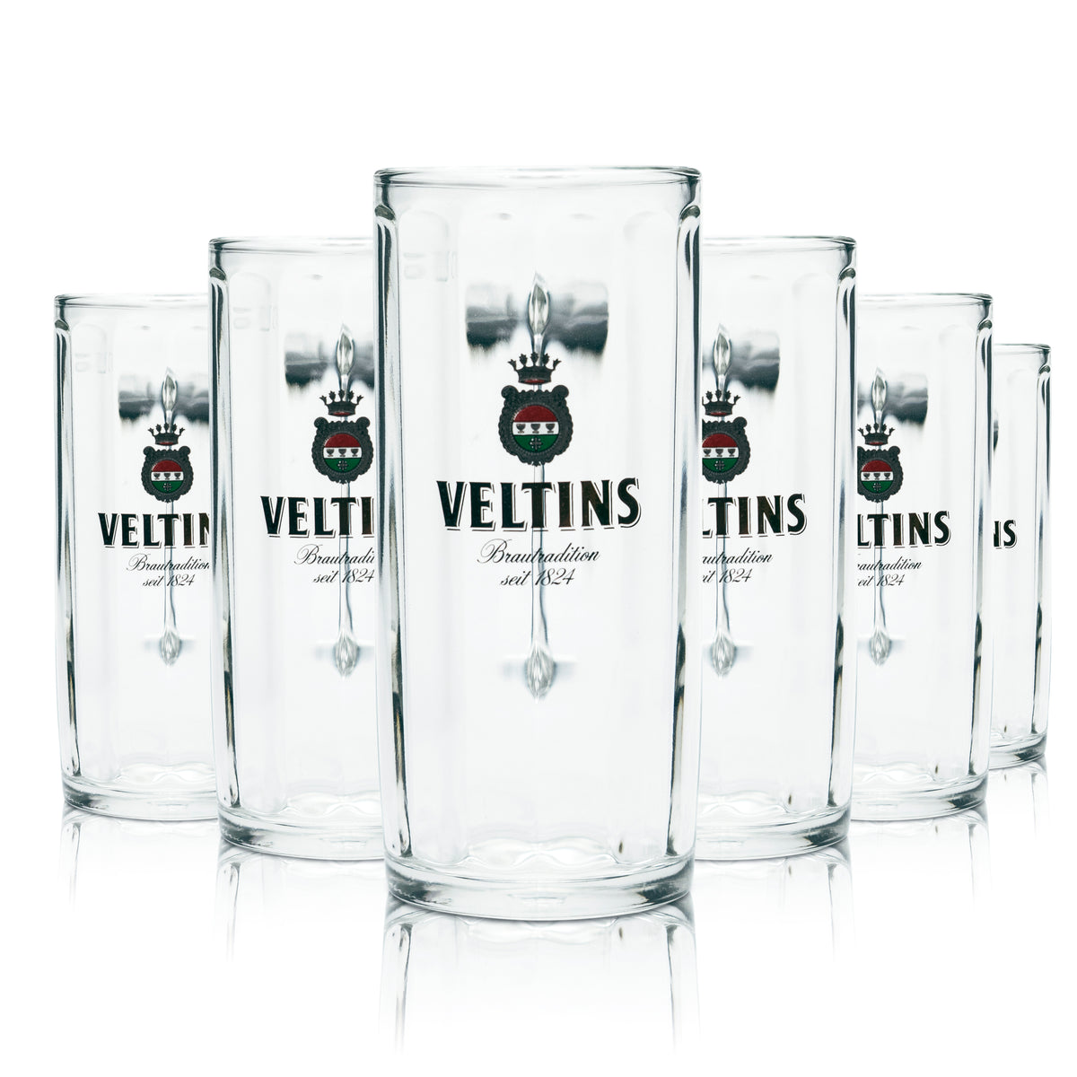 6x Veltins Szklanki do piwa 0,3l Tankard Pitcher Seidel Calibrated Gastro Brewery Pils – Widok 4