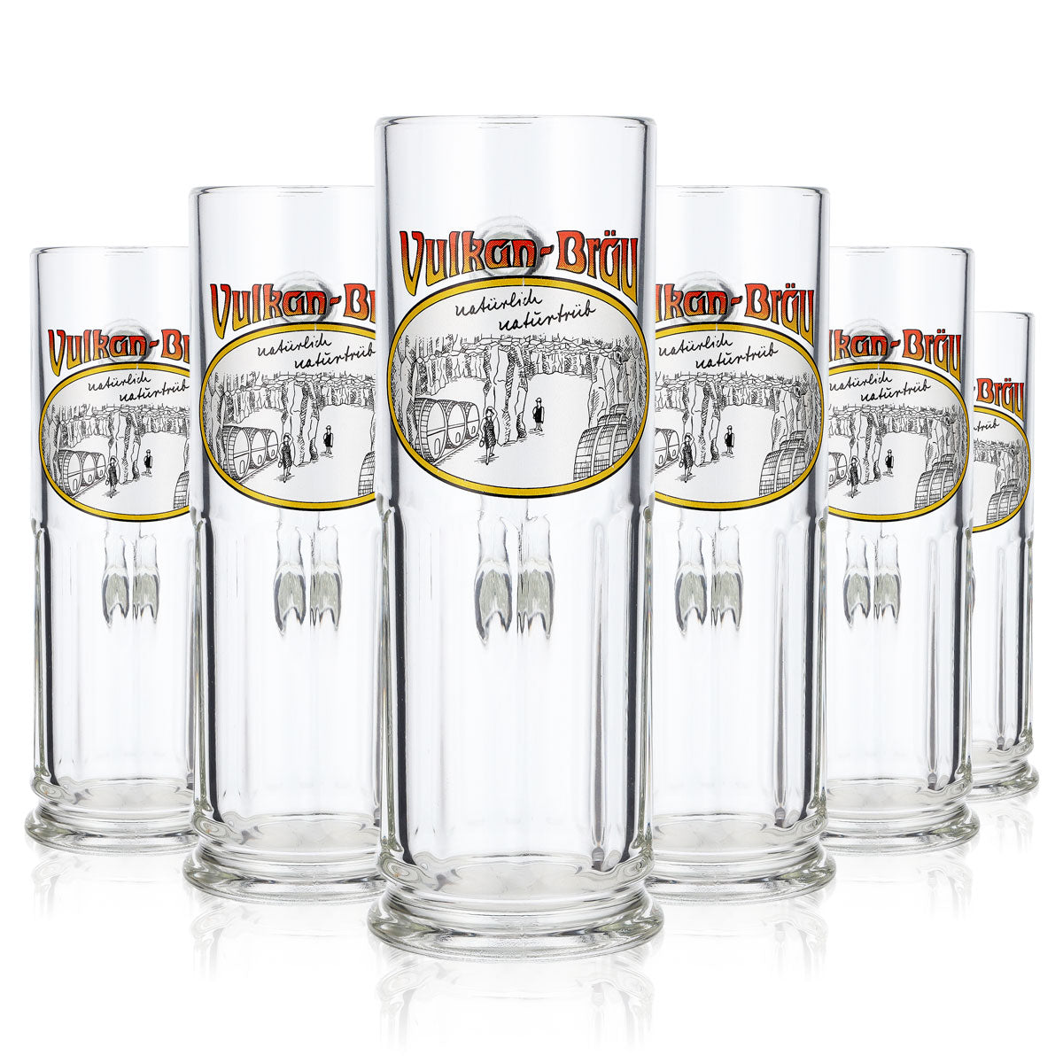 6x szklanki do piwa Vulkanbräu 0,2 l kufel piwny Maximilian – Widok 7