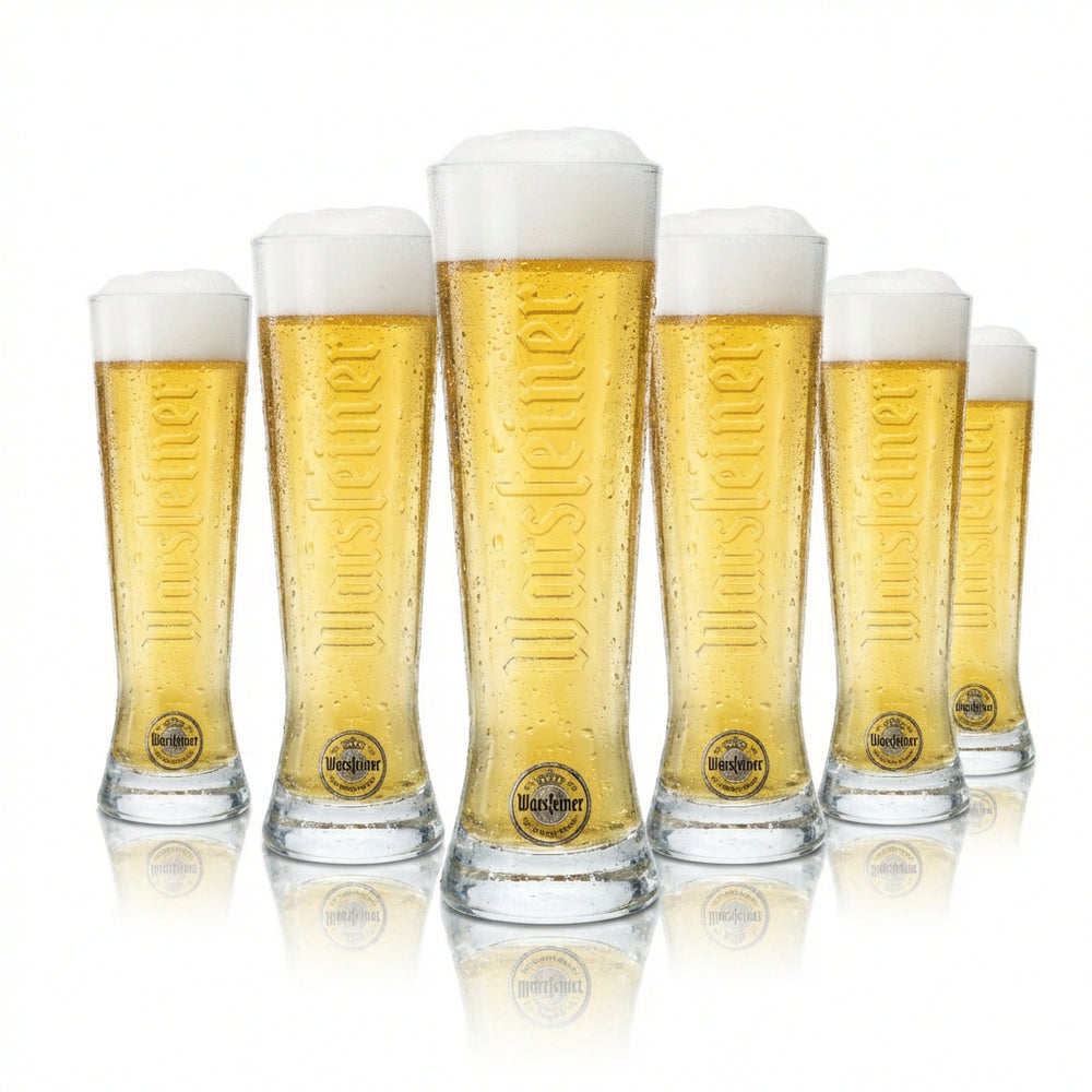 6x Warsteiner szklanka do piwa 0.25l kielich tulipan szklanki gastro bar pub pilzner