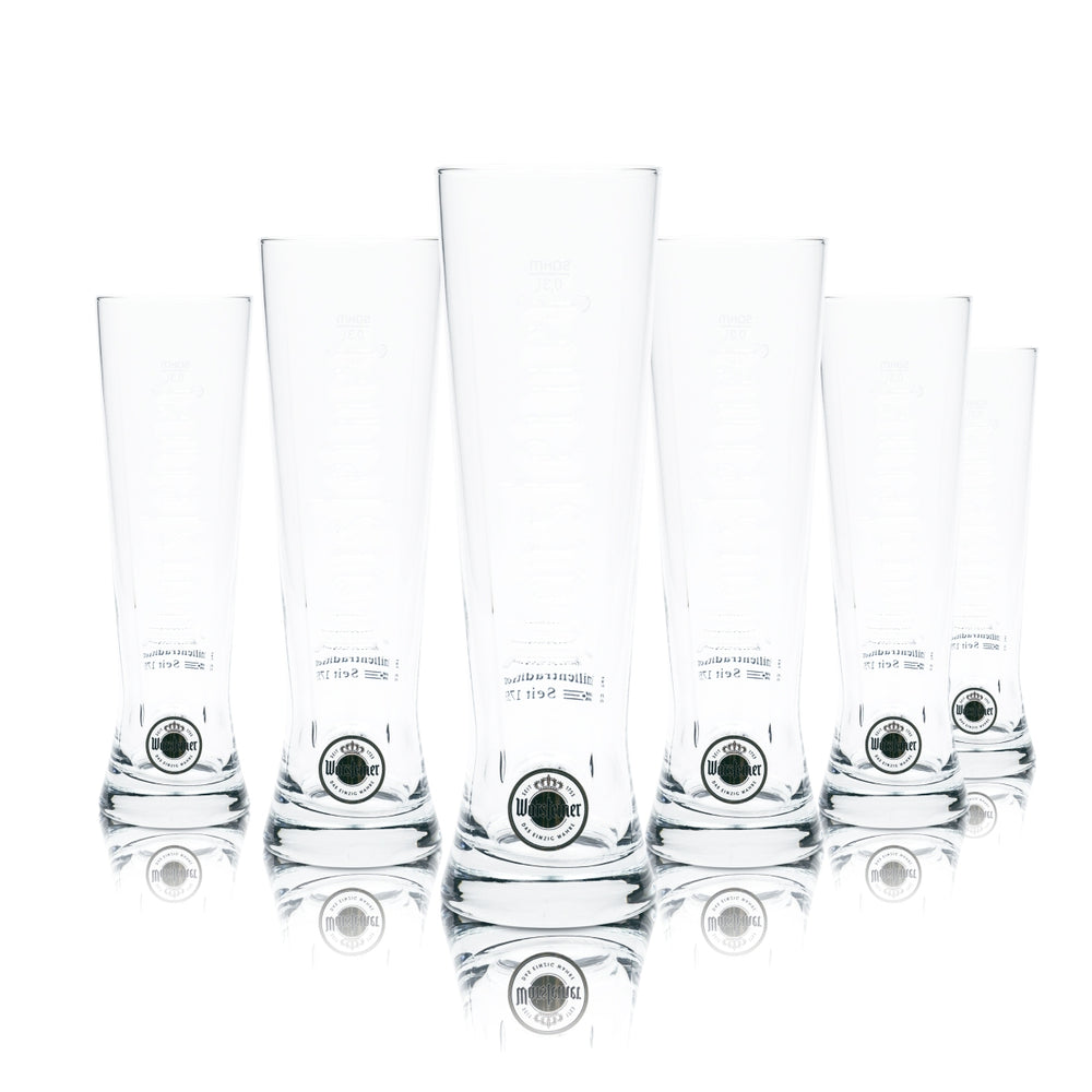 6x Warsteiner Szklanka do Piwa 0,3l Premium Cup Kieliszki Kubki Reliefowy Puchar Tulipan Prosta