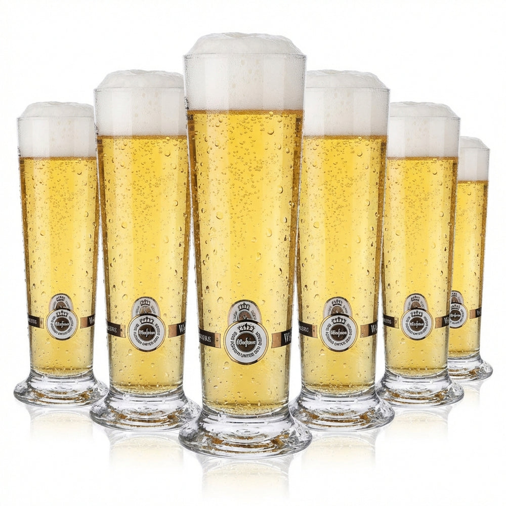 6x szklanki do piwa Warsteiner 0,25 l kubek/szklanka Logo na spodzie Rastal