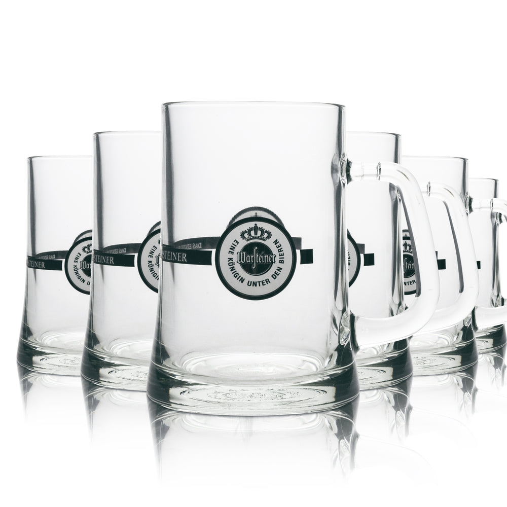6x szklany kufel do piwa Warsteiner 0,5l kufle przyjaźni