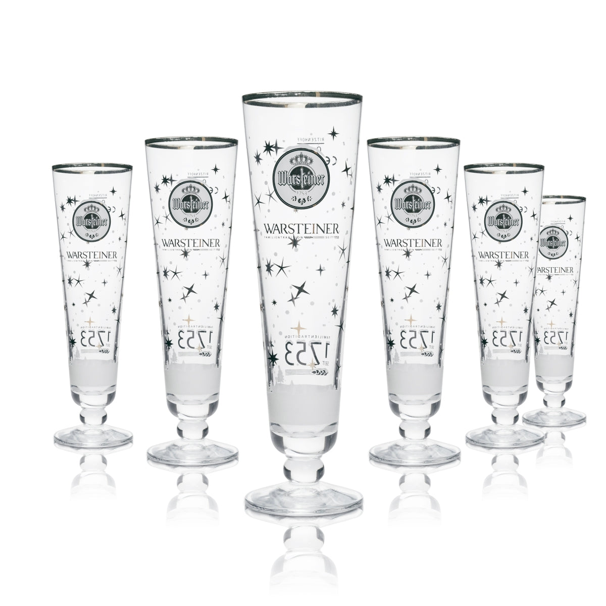 6x Szklanka do piwa Warsteiner Tulip Family Tradition 1753 200ml