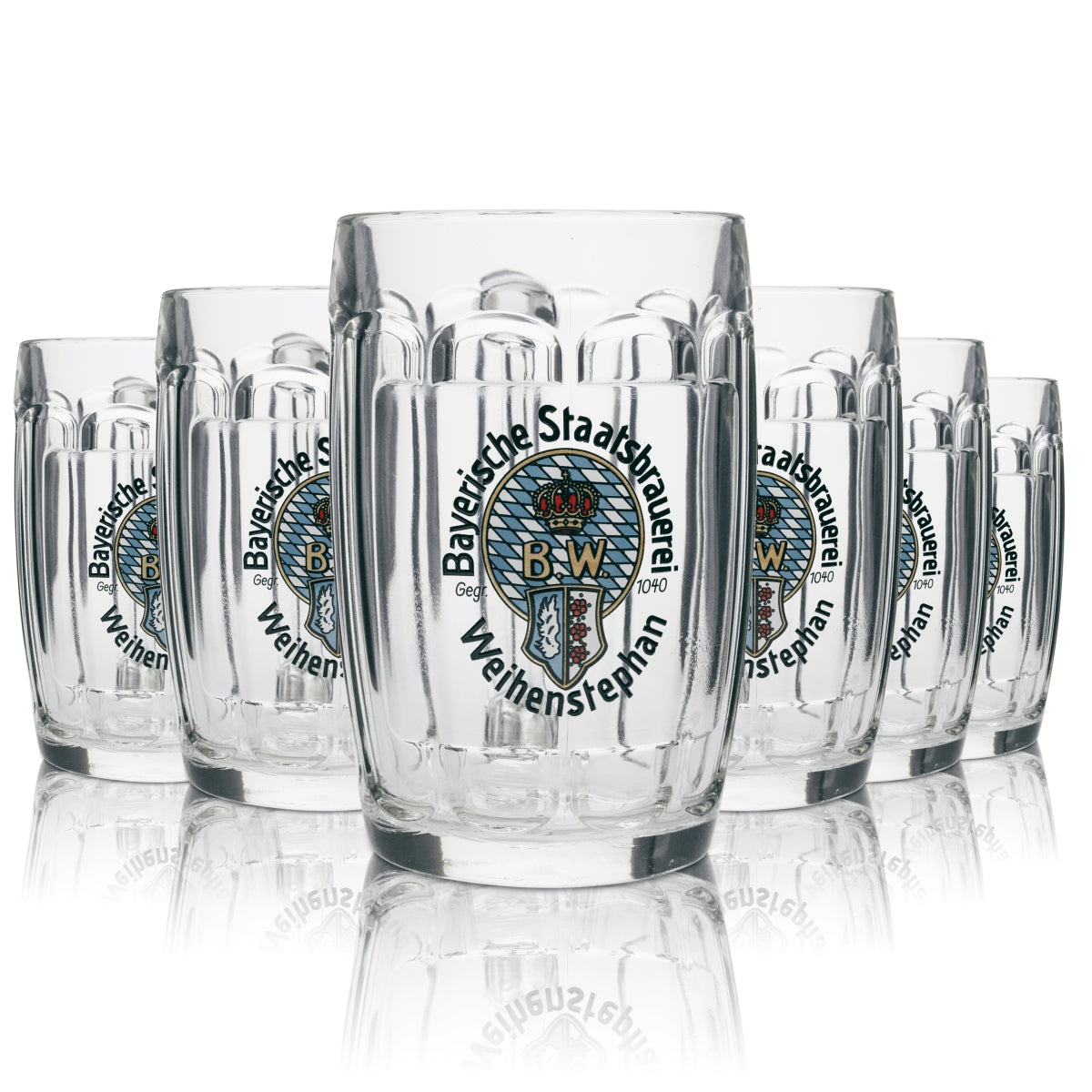 6x szklany dzbanek do piwa Weihenstephan 500ml rastal