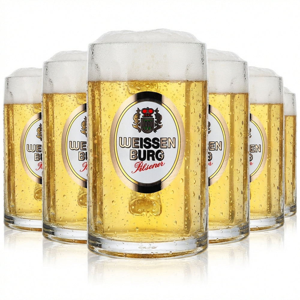 6x szklanka do piwa Weissenburg Humpen 0,3 l dzbanek z uchwytem Glückauf Seidel Rastal