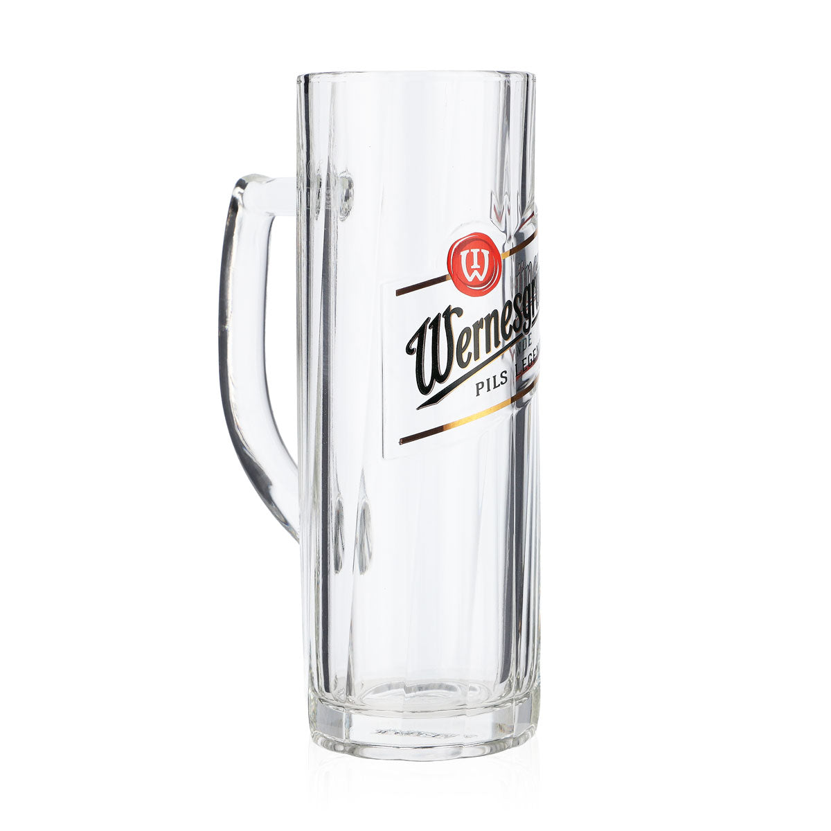 6x szklanka do piwa Wernesgrüner 0,3 l z reliefem w paski Nowe logo Rastal – Widok 3