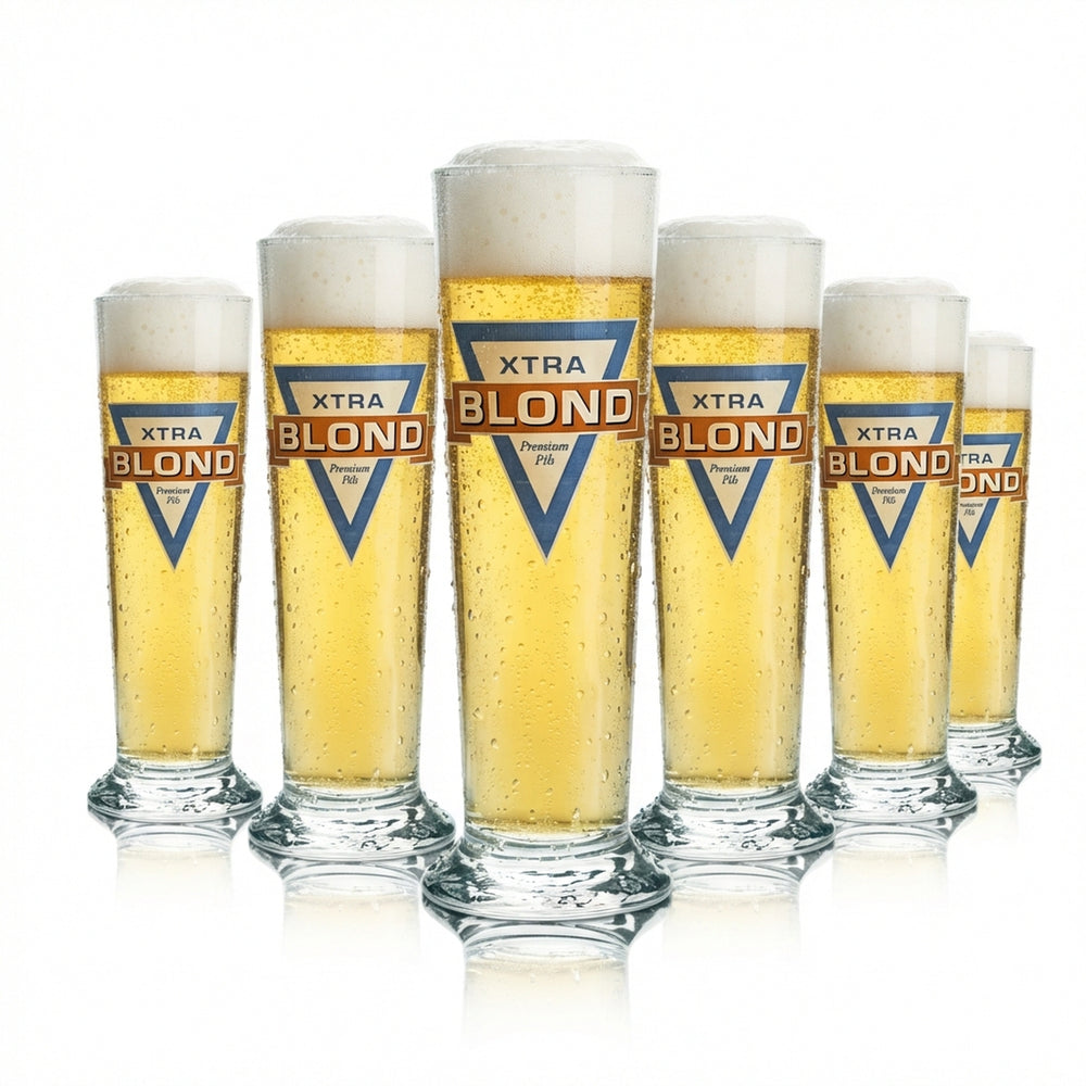 6x Szklanka do Piwa Xtra Blond 0,25l Goblet Szklanki do piwa Goblet Tulip Pils Bar