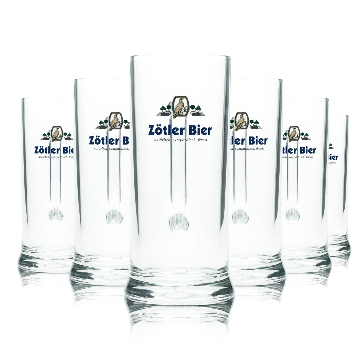 6x Szklanka do piwa Zötler 0,3l Tankard Seidel Szklanki Allgäu Brewery Rettenberg