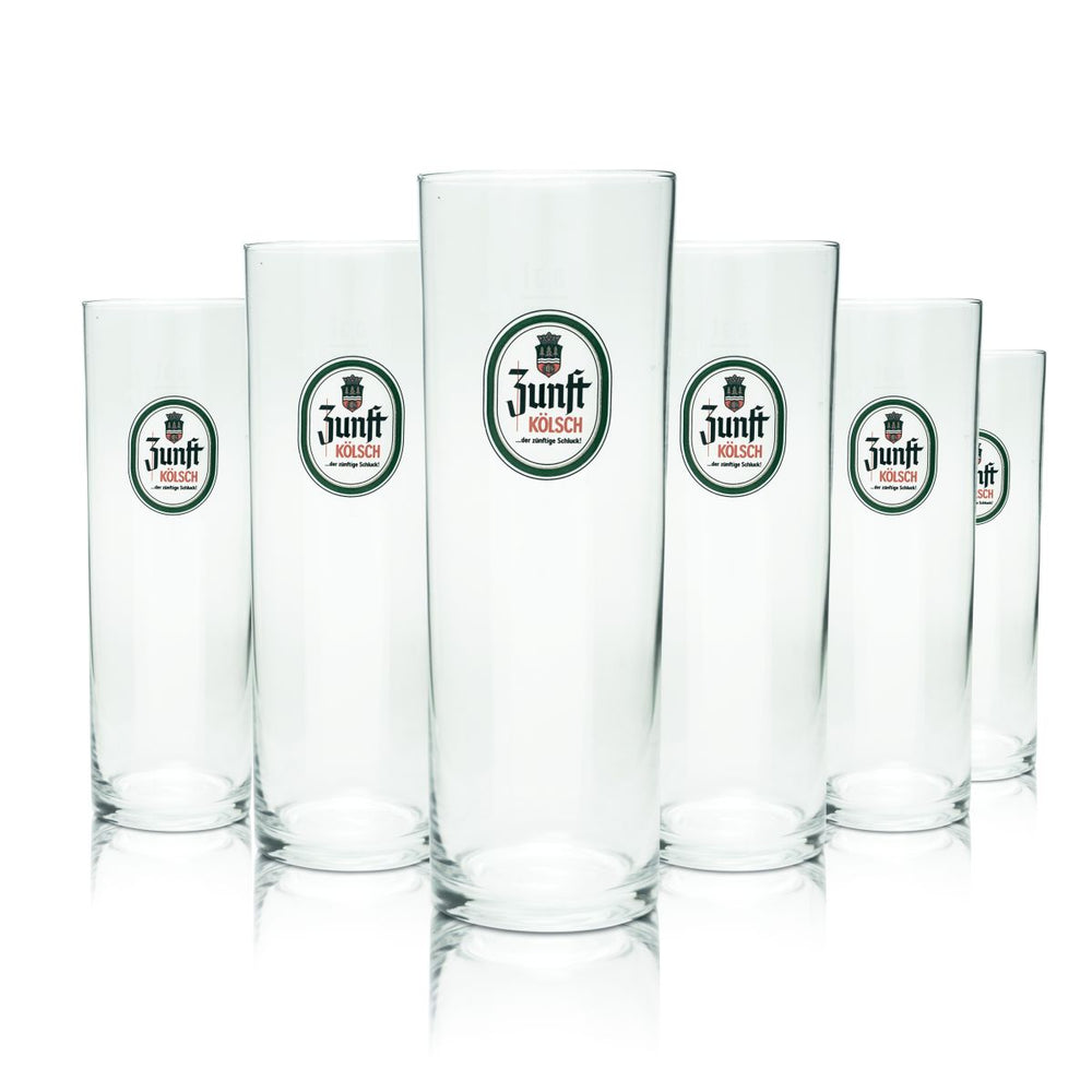 6x kufel piwny 0,3 l Kölsch Stange zestaw kufli Altbiergläser Braurei Köln