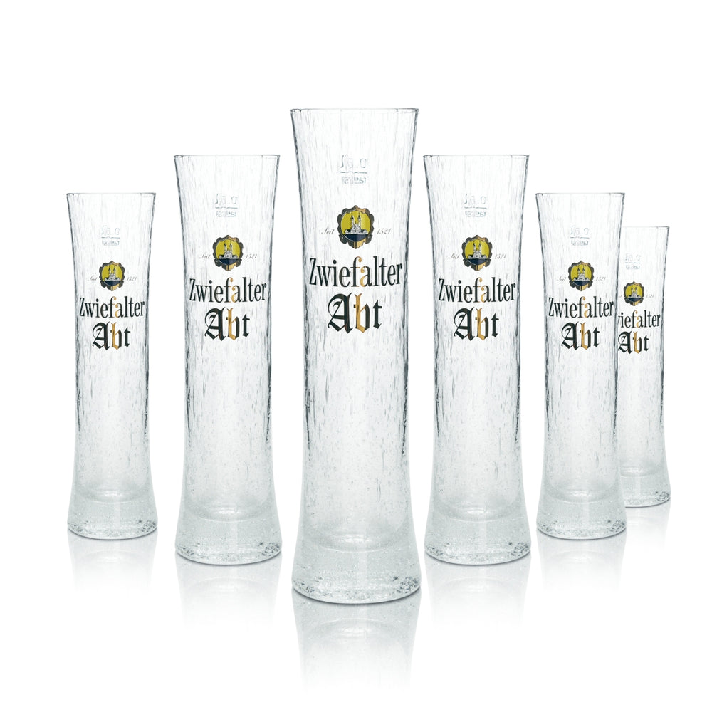 6x Zwiefalter szklanka do piwa 0,3l Abt Eismuster Rastal szklanki do piwa Tulpe Willi Becher Beer