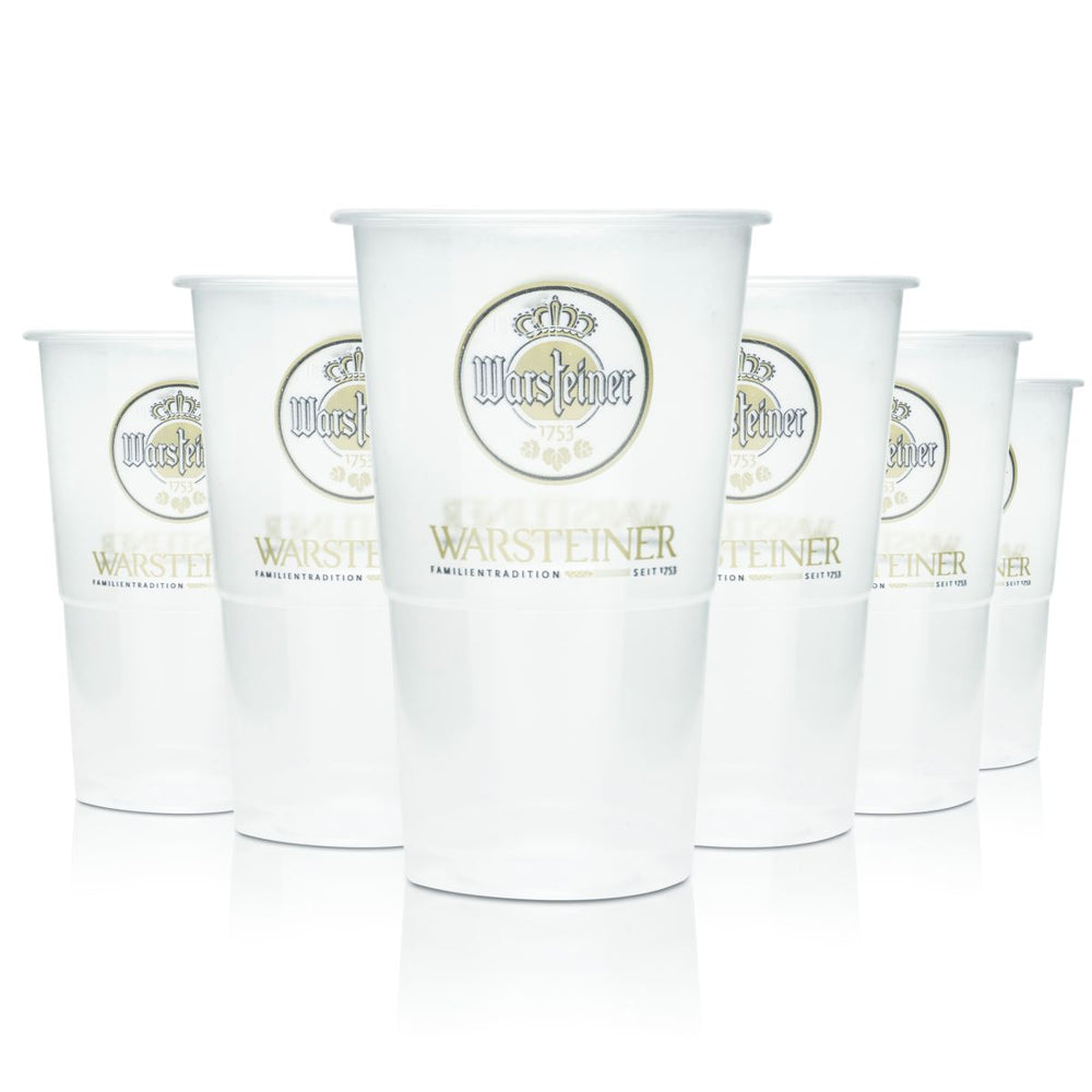 74x Warsteiner szklanka do piwa 0,3l kufel jednorazowy stare logo nowe