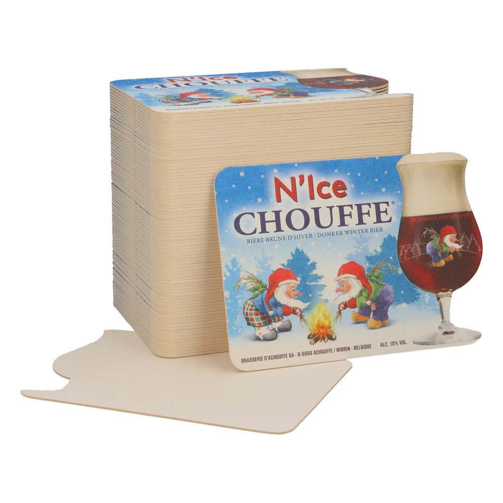80x Brasserie D'Achouffe Piwo Podkładki pod piwo Podkładki pod szklanki „N´Ice”