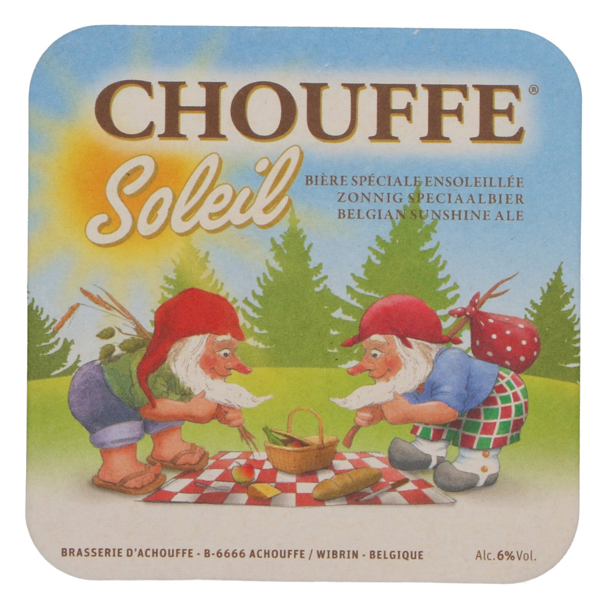 80x Brasserie D'Achouffe Piwo Podkładki pod piwo Podkładki pod szklanki „Soleil” – Widok 2
