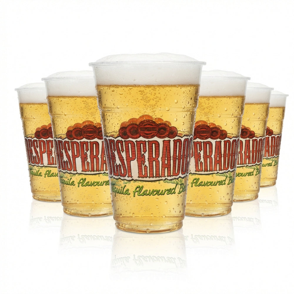 80x kubki do piwa Desperados jednorazowe 0,4l