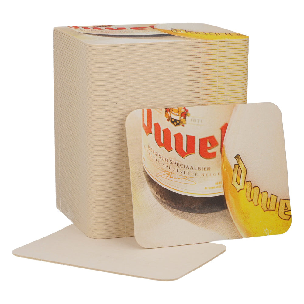 80x podkładki pod piwo Duvel Podkładki pod szklanki Akcesoria barowe 11,5x9 cm