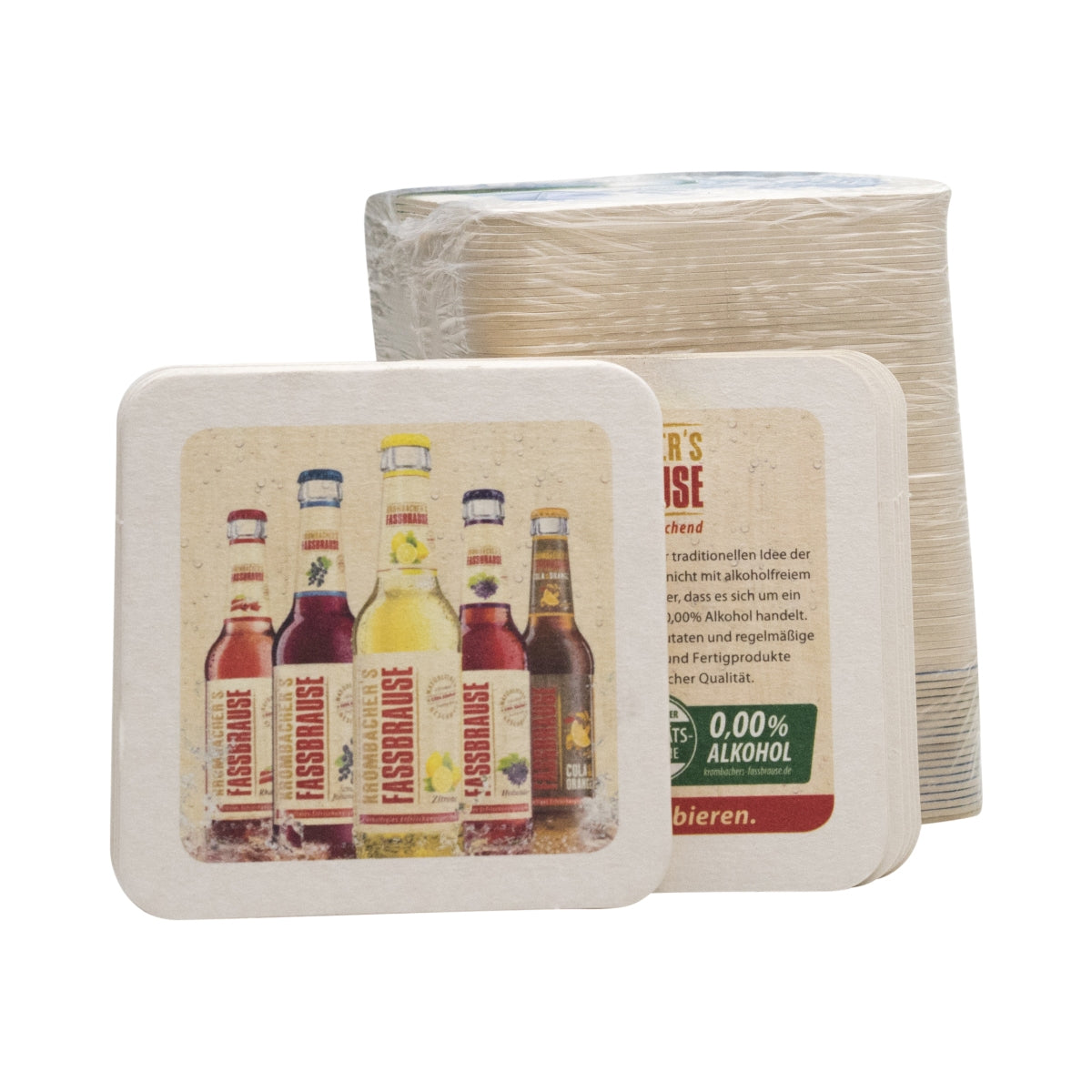 80x Podstawki pod piwo Krombacher Fassbrause – Widok 3