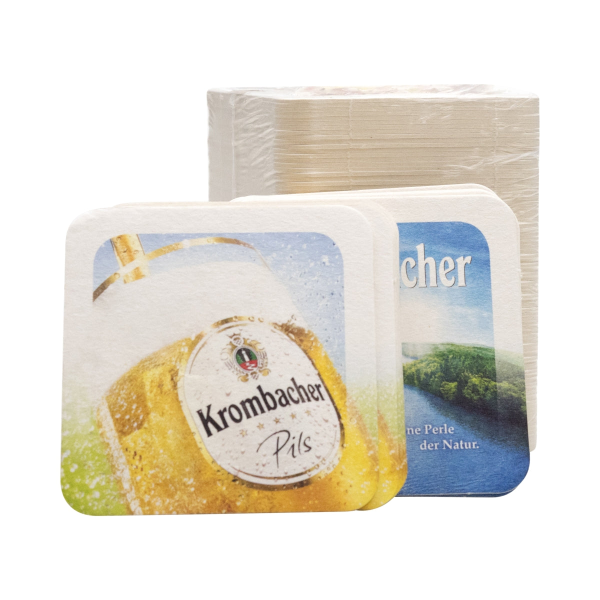 80x Logo maty do piwa Krombacher z jeziorem – Widok 3