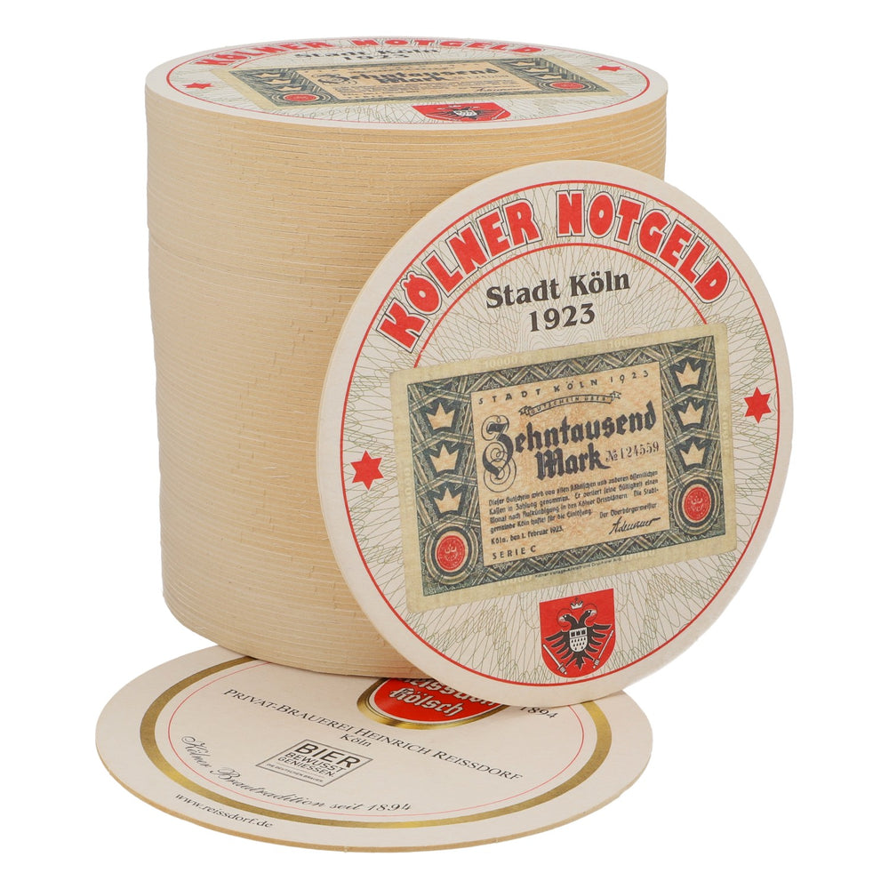 80x Reissdorf Bier Bierdeckel Untersetzer „Kölner Notgeld” Zehntausend Mark