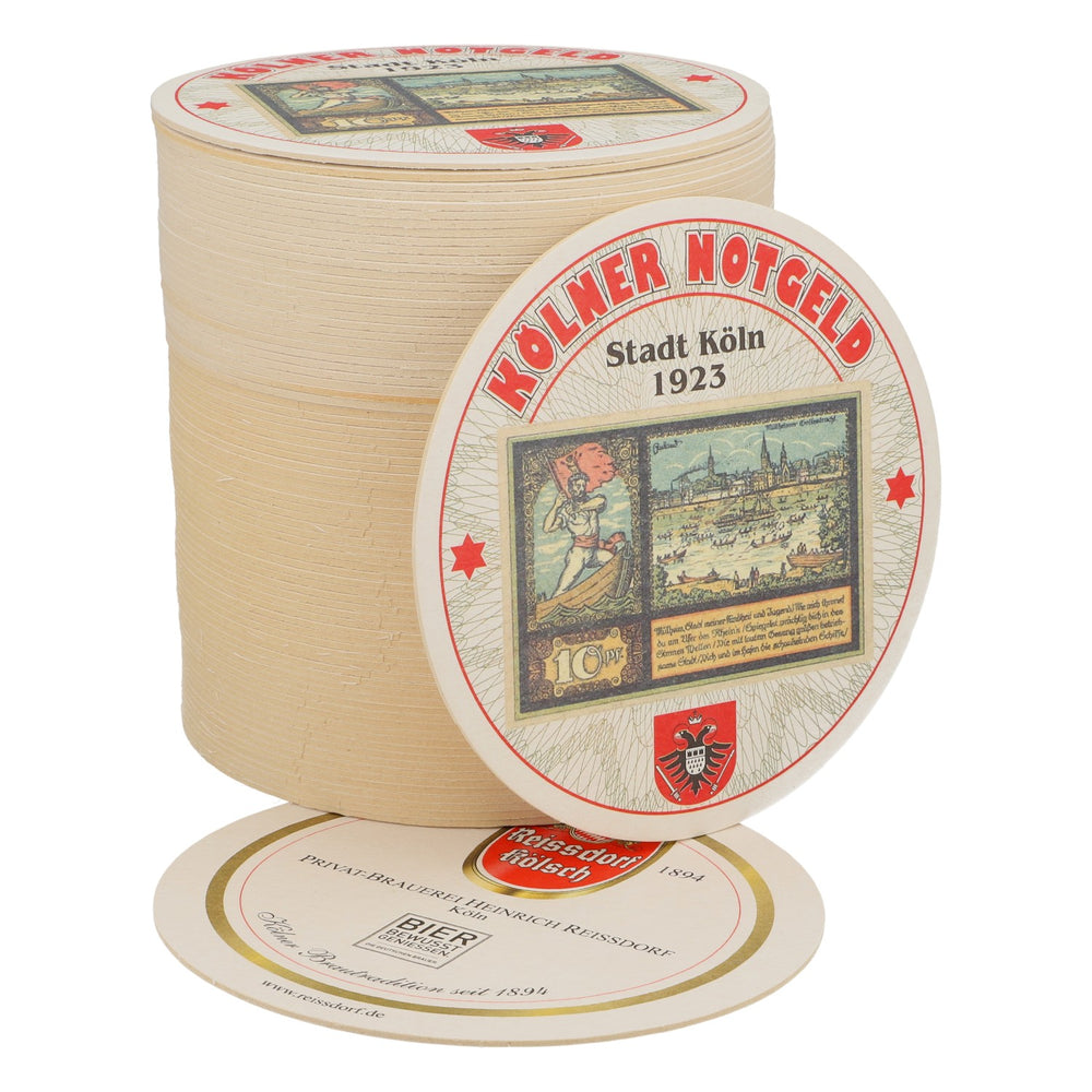 80x Reissdorf Bier Bierdeckel Untersetzer „Kölner Notgeld” 10 Pfennig