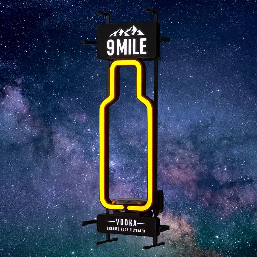 9 Mile Glorifier LED Bottleglorifier Stojak na butelki Stojak na butelki Dekoracja Bar Show – Widok 2