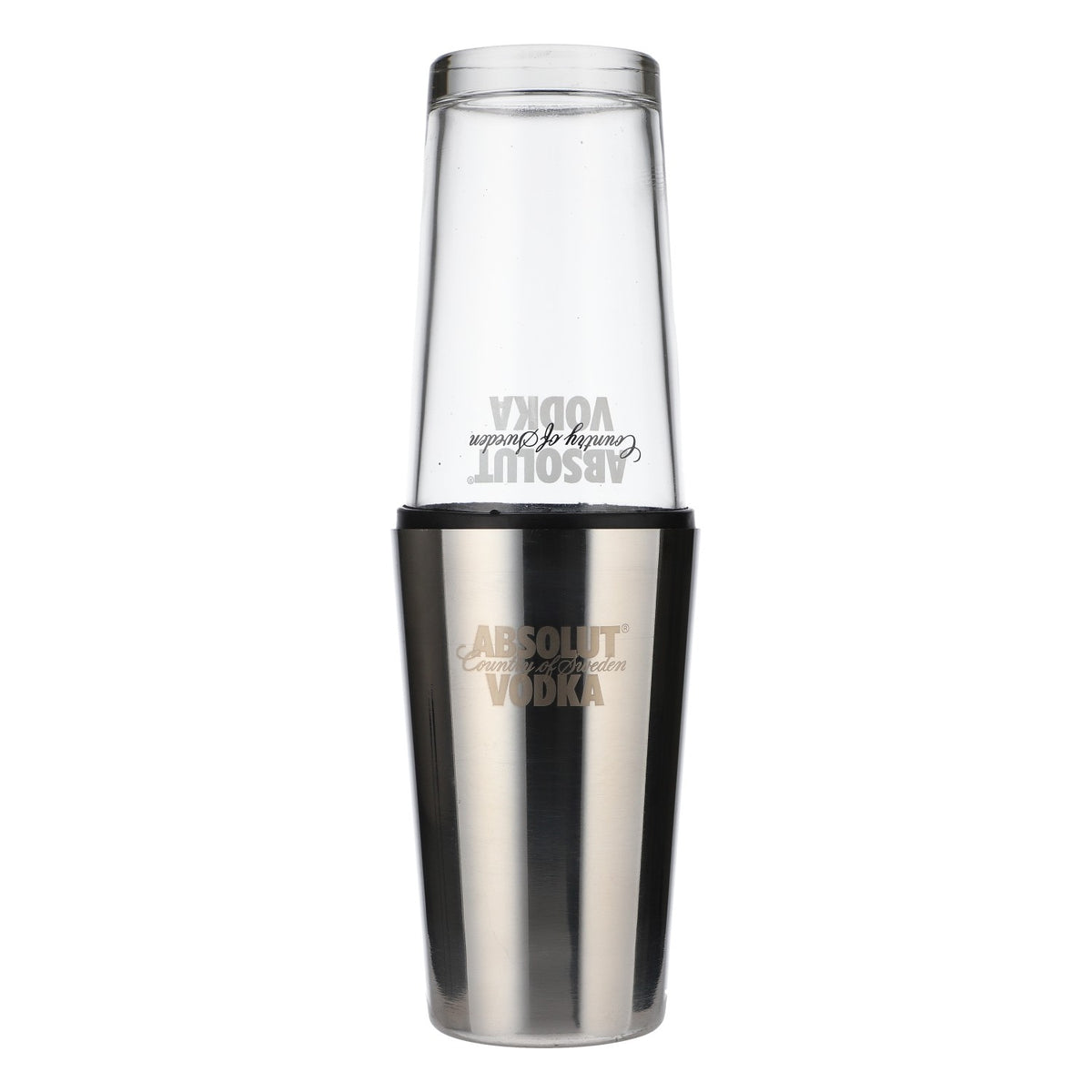 Absolut Vodka Shaker ze stali nierdzewnej Boston Shaker ze stali nierdzewnej Akcesoria barowe 2 częściowe