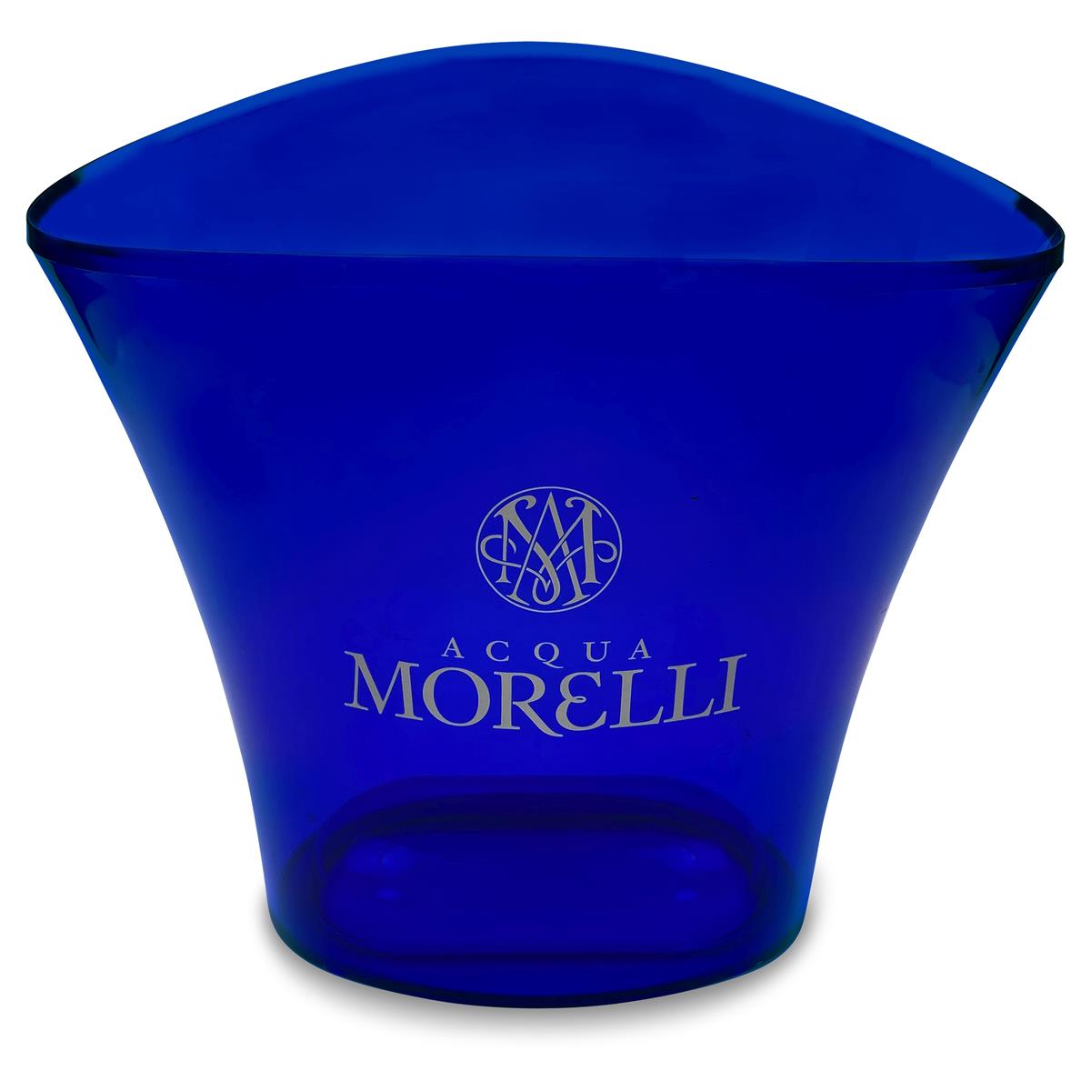 Acqua Morelli Chłodziarka do wody Pojemnik na kostki lodu niebieski otwarty