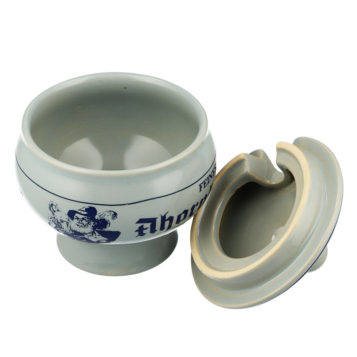 Szklanka do piwa Ahornberger, ceramiczna, szara, w kształcie dzbanka do sosu – Widok 4