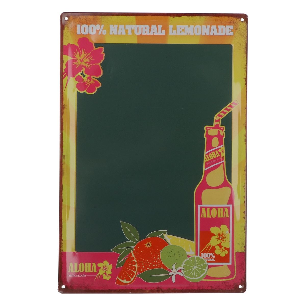 Tablica reklamowa Aloha Lemonade 40x25cm tablica kredowa tablica reklamowa Hawaje merch ścienny