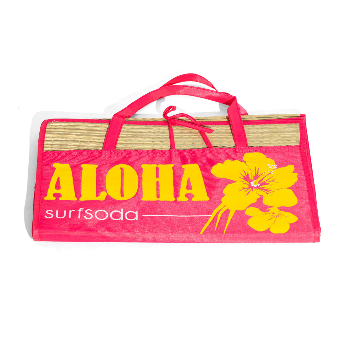 Aloha Limonade Prawdziwa mata słomiana Mata plażowa Mata kąpielowa Mata kempingowa Surfing – Widok 2