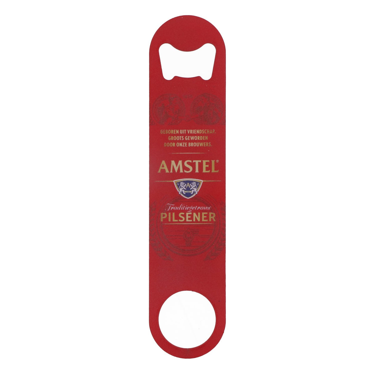 Otwieracz do butelek piwa Amstel Otwieracz do kapsli Czerwony metal – Widok 2