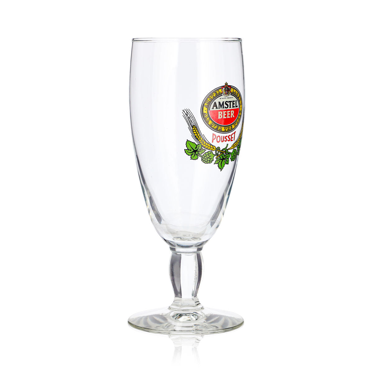 Szklanka do piwa Amstel 0,33 l, puchar, Pousset, kwadratowa nóżka, Durobor – Widok 3