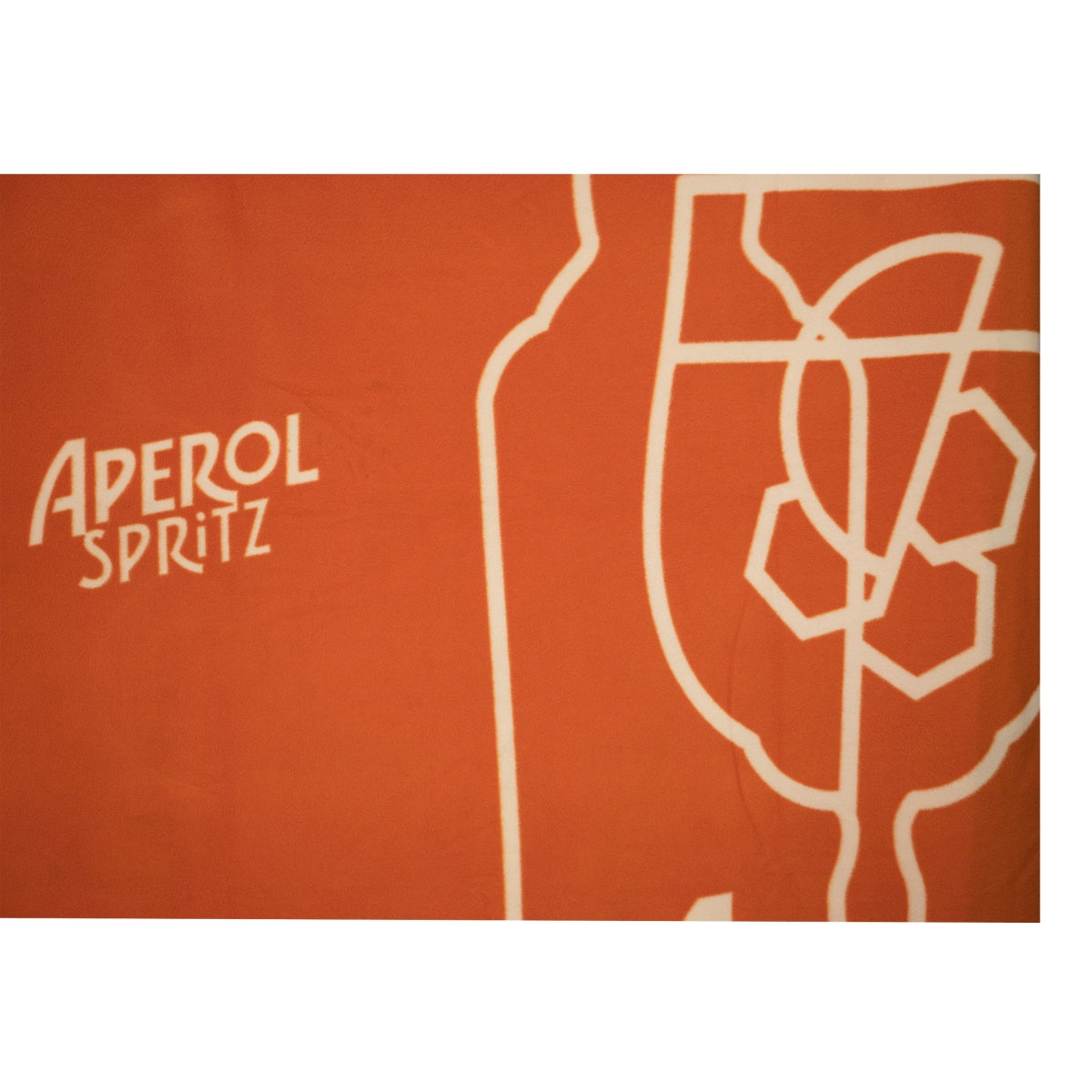 Aperol aperitif koc pomarańczowy butelka logo piknik zima polar przytulny koc – Widok 4