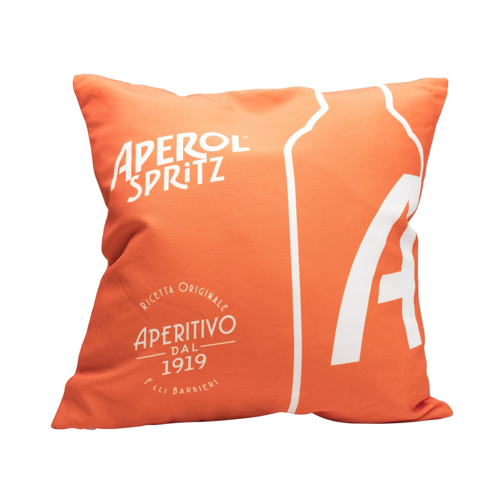 Aperol Liqueur Poduszka Pomarańczowa Butelka 40x40 Dekoracja Zewnętrzna Salon Sofa Pokój dzienny Bar
