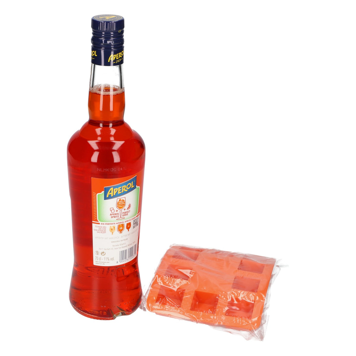 Zestaw upominkowy Aperol Spritz butelka 0,7l 11% vol + foremka na kostki lodu Aperitif Włochy Koktajl Longdrink – Widok 5