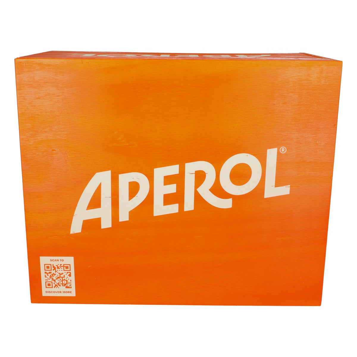 Aperol Spritz drewniana skrzynia pomarańczowa 45x38x26cm stolik do siedzenia skrzynia ogrodowa na zewnątrz – Widok 4