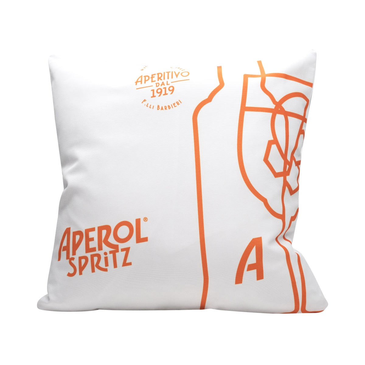 Poduszka Aperol Spritz biała Aperitivo 1919 40x40 Outdoor Deco Lounge Sofa Living